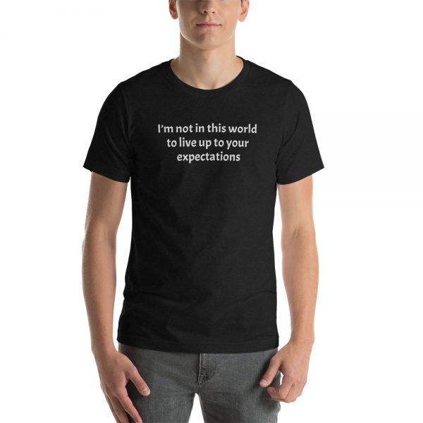 Short-sleeve unisex not in this world t-shirt