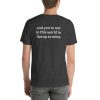 Short-sleeve unisex not in this world t-shirt