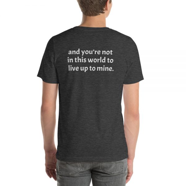 Short-sleeve unisex not in this world t-shirt