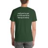 Short-sleeve unisex not in this world t-shirt