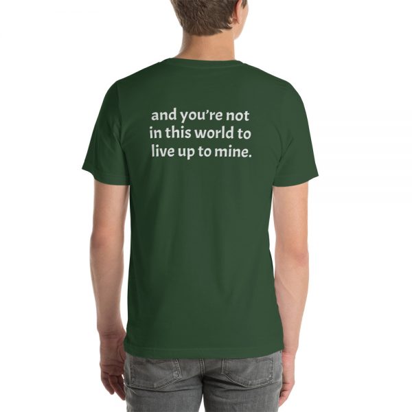 Short-sleeve unisex not in this world t-shirt