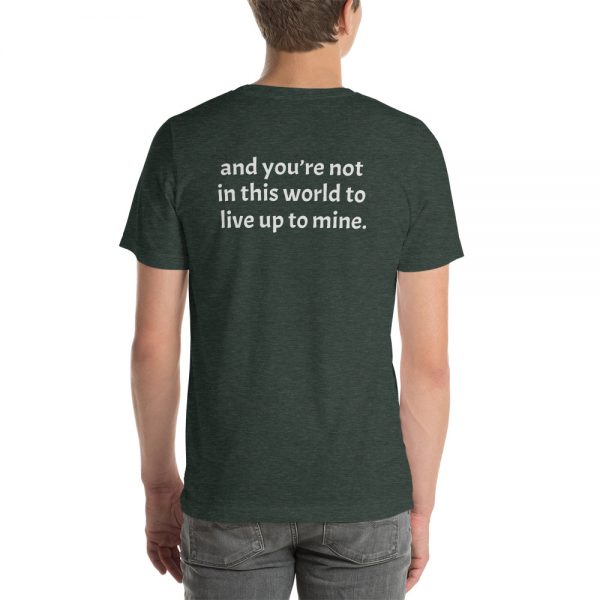 Short-sleeve unisex not in this world t-shirt