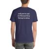 Short-sleeve unisex not in this world t-shirt