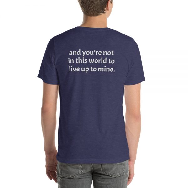 Short-sleeve unisex not in this world t-shirt