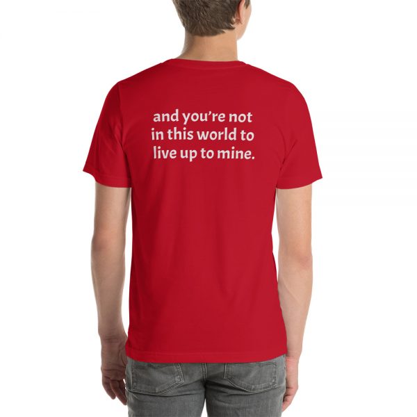 Short-sleeve unisex not in this world t-shirt
